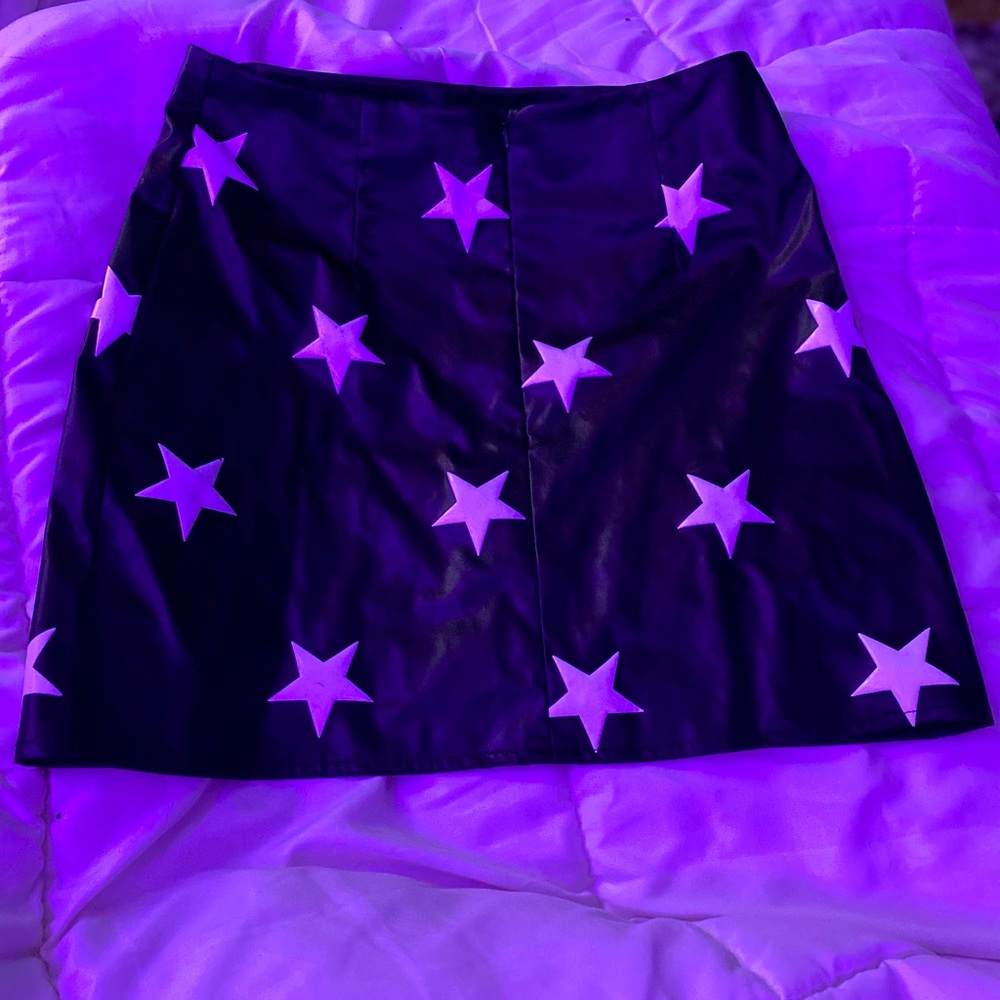 Shein leather skirt